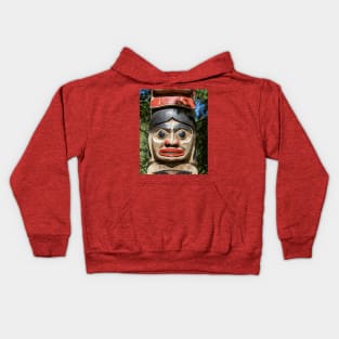 Totem Pole at Capilano Suspension Bridge Kids Hoodie